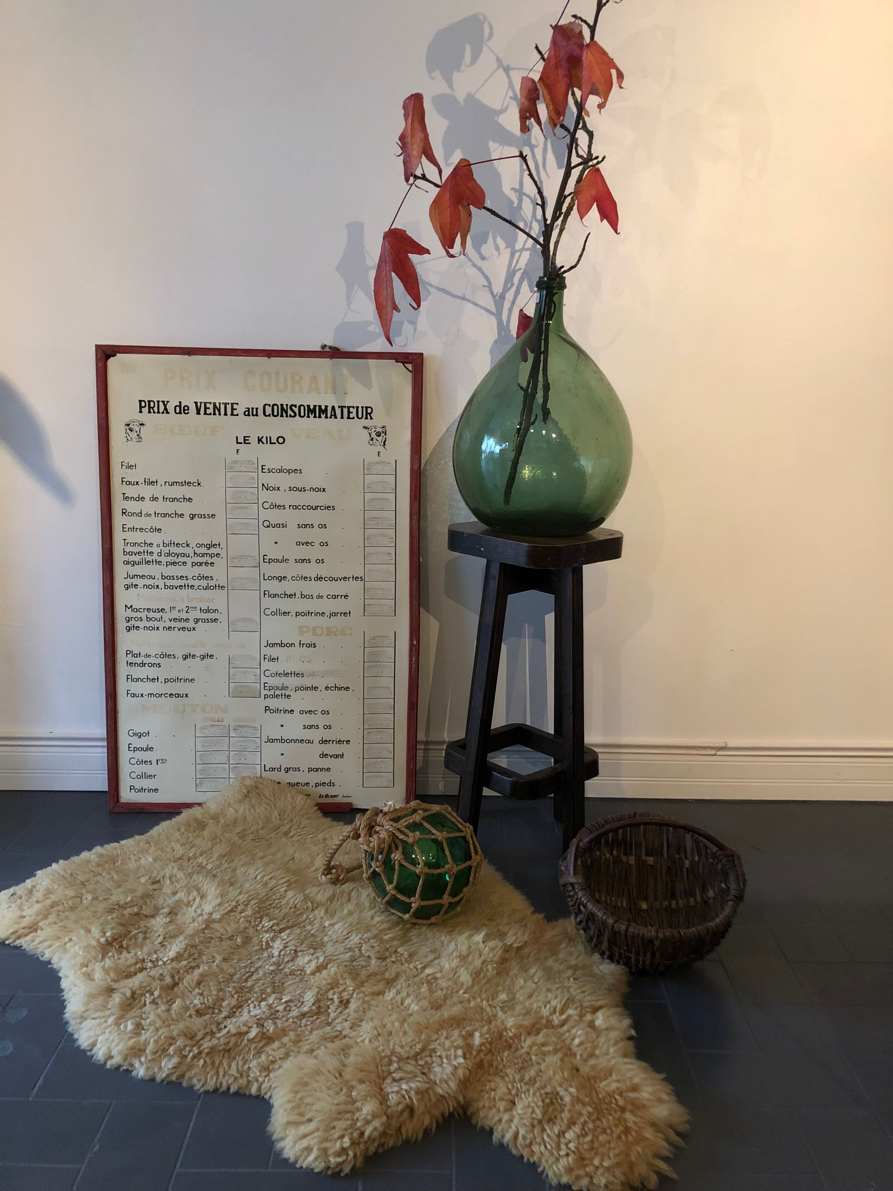 Vintage wooden stool