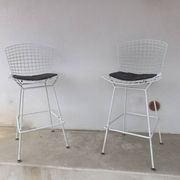 Pair of Bar stools by Harry Bertoia for Knoll International vintage 1970