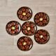 Set of 6 Vallauris oyster plates in slip - 1960s