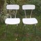 Duo of 60 - 70s Formica chairs
