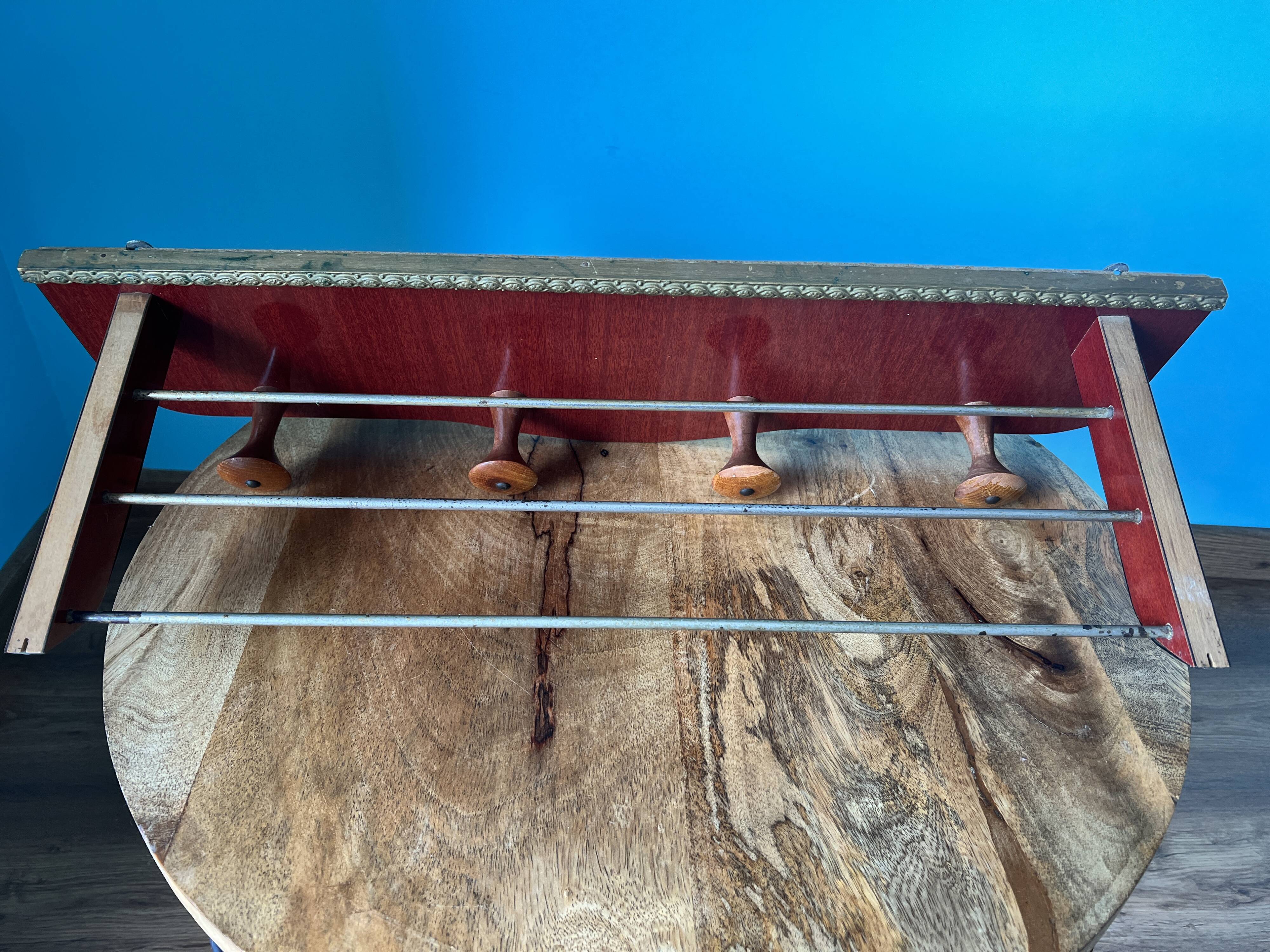 Coat rack vintage with repisa 60s-70s
