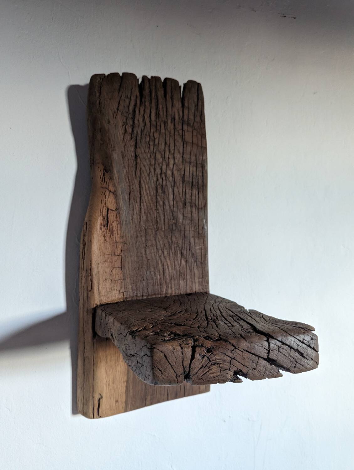 Old oak wall shelves