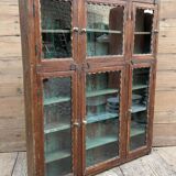 glass library in Burmese teak
