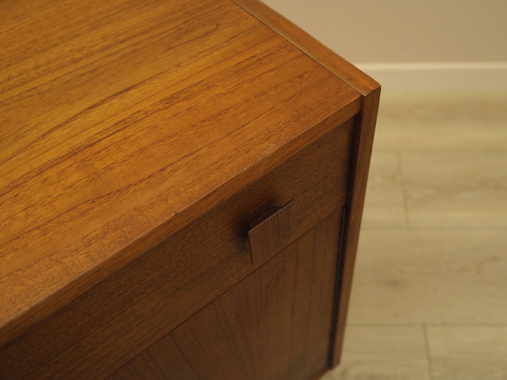 Danish Veneered Cabinet with Drawer, 1960s