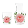 Peony Carafe and Tumbler