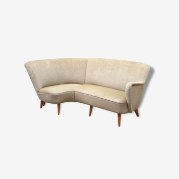 Asymmetric Organic 50s sculptural sofa