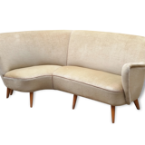 Asymmetric Organic 50s sculptural sofa