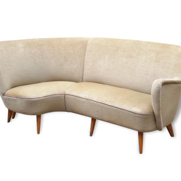 Asymmetric Organic 50s sculptural sofa