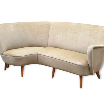 Asymmetric Organic 50s sculptural sofa