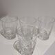 Small cups chiseled in vintage antique crystal