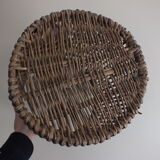 Wicker wastepaper basket