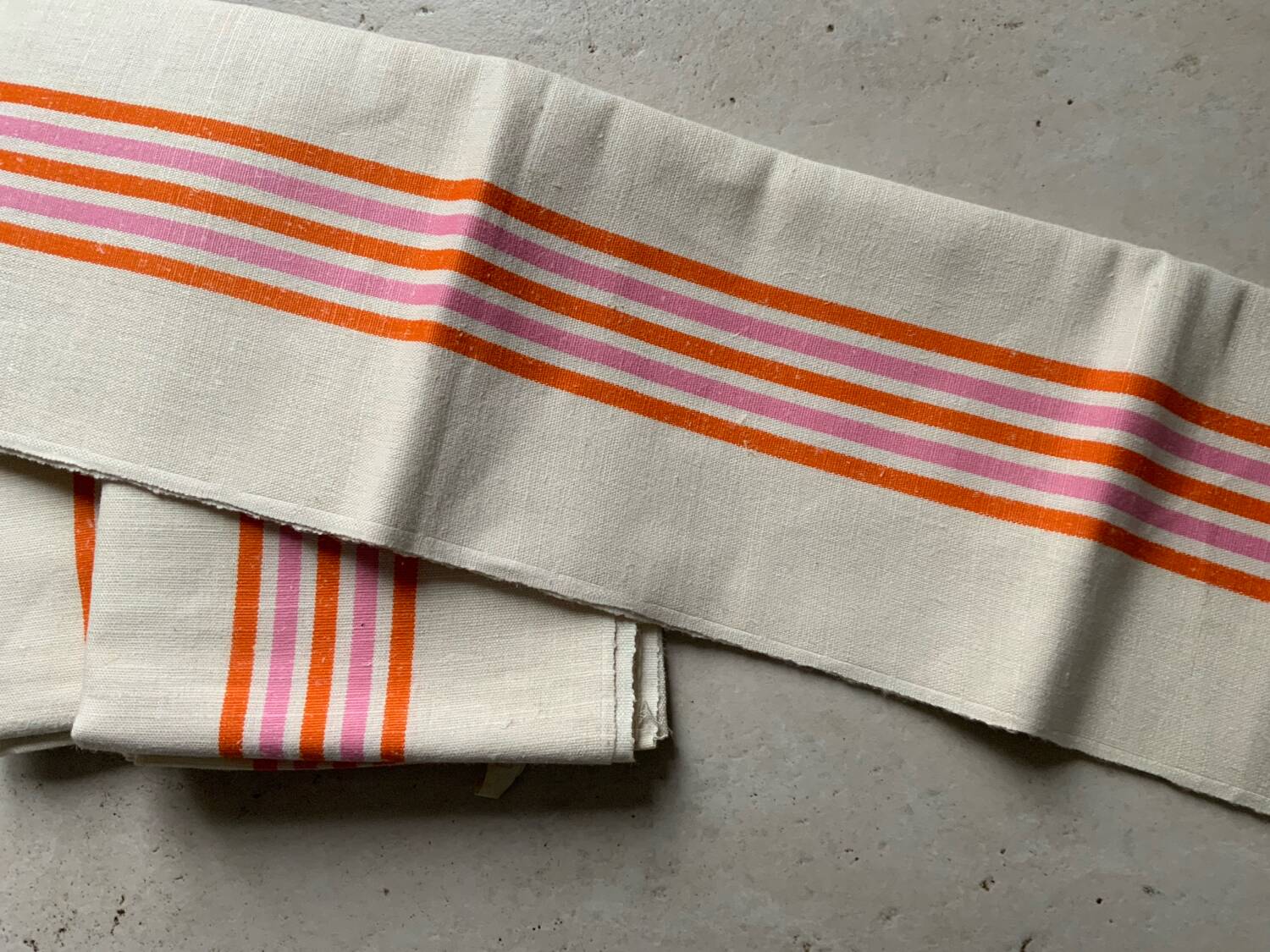 Trio of old new linen cotton XL mixed tea towels
