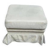 DUVIVIER water green pouffe footstool large pleated model 1990