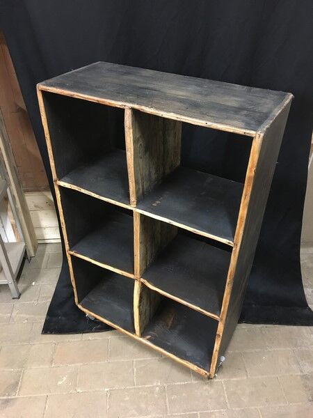 Old shelf in solid wood 1950
