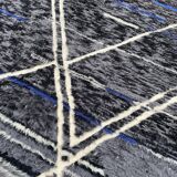 Moroccan M'rirt hand-knotted rug – 260 x 380 cm – Wool – Geometric patterns