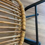 Pair of rattan armchairs for children