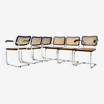 Ensemble de 6 Chaises de salle à manger Style B32 par Marcel Breuer