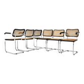 Ensemble de 6 Chaises de salle à manger Style B32 par Marcel Breuer