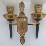 Large empire style double light wall light