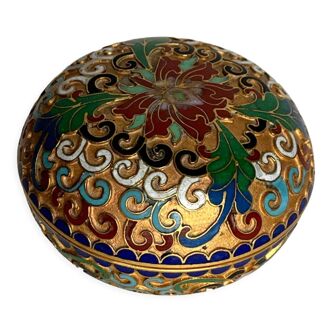 Cloisonné bronze box