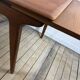 Vintage Scandinavian teak dining table 1970s – 2 integrated extensions