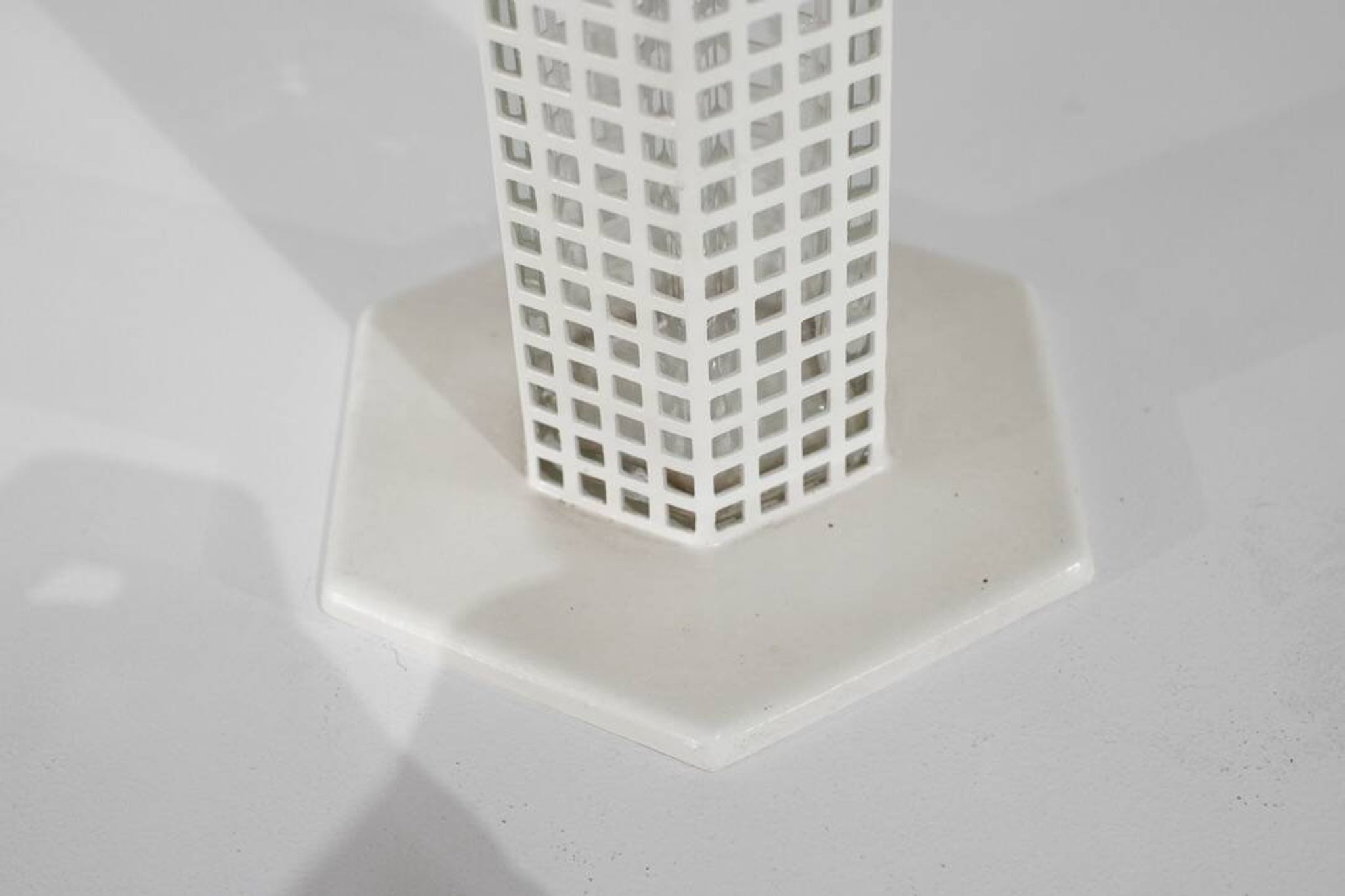"Skyscraper" vase by Josef Hoffmann for Bieffeplast, Italy, 1980s.