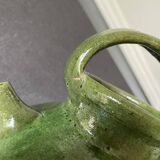 Green terracotta jar