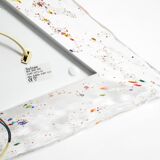 Post Modern Murano glass triangle ceiling lamp by Sylcom, Italy, 1985