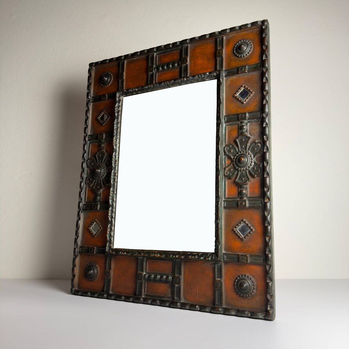 Vintage wall mirror by Palladio, Italy, 1960s