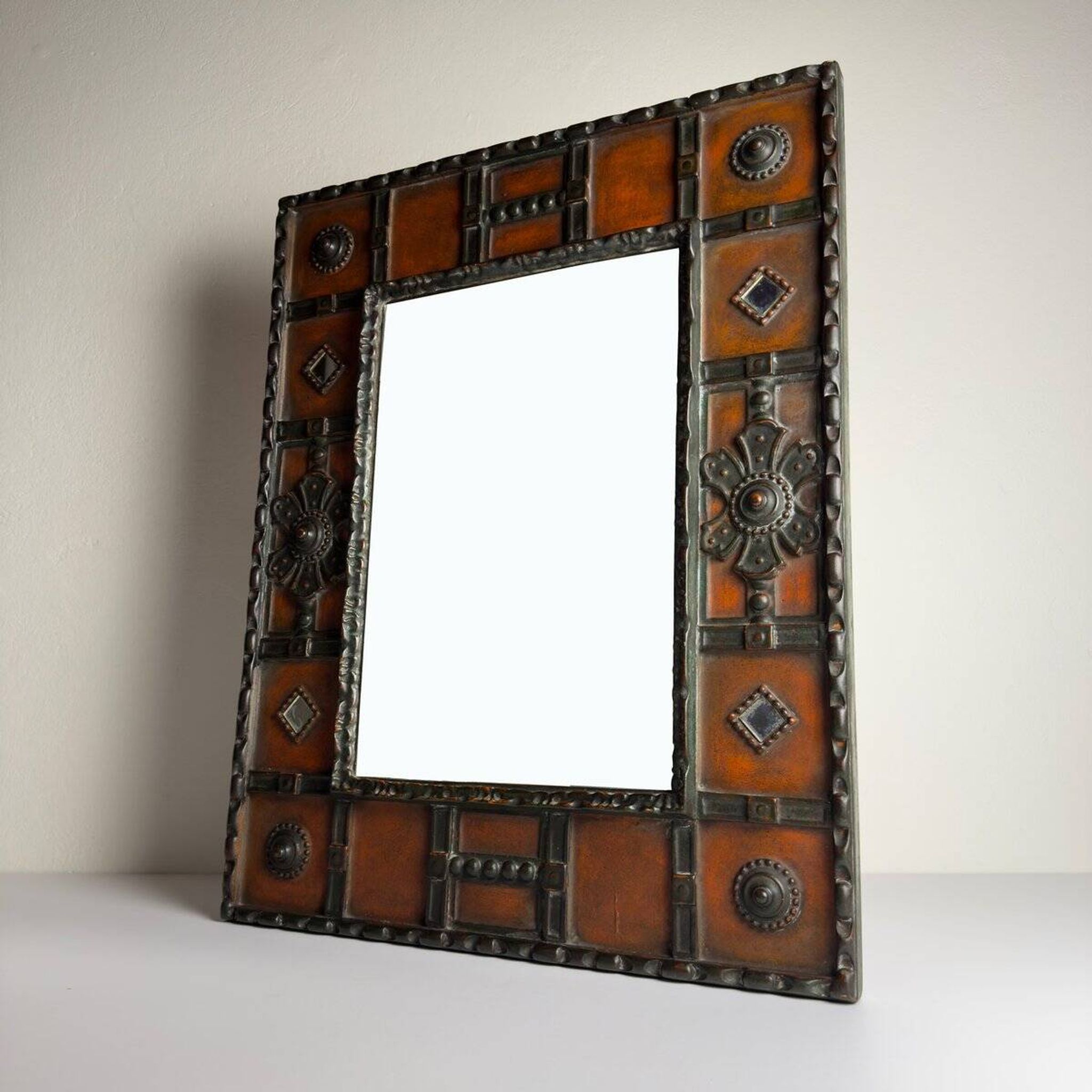 Vintage wall mirror by Palladio, Italy, 1960s