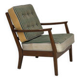 1960s, Danish armchair, furniture wool, beech wood.