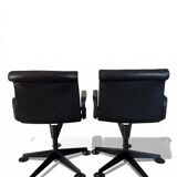 Richard Sapper Office Chair for Knoll - Vintage Black Leather
