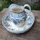 Set of pitcher and bowl U&C Sarreguemines Burgos