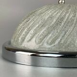 60s 70s Lamp Plafoniere Flush Mount Glass Space Age Design 60s