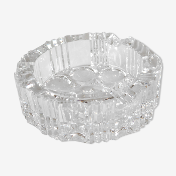 Round crystal ashtray