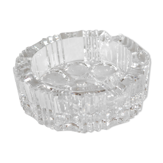 Round crystal ashtray