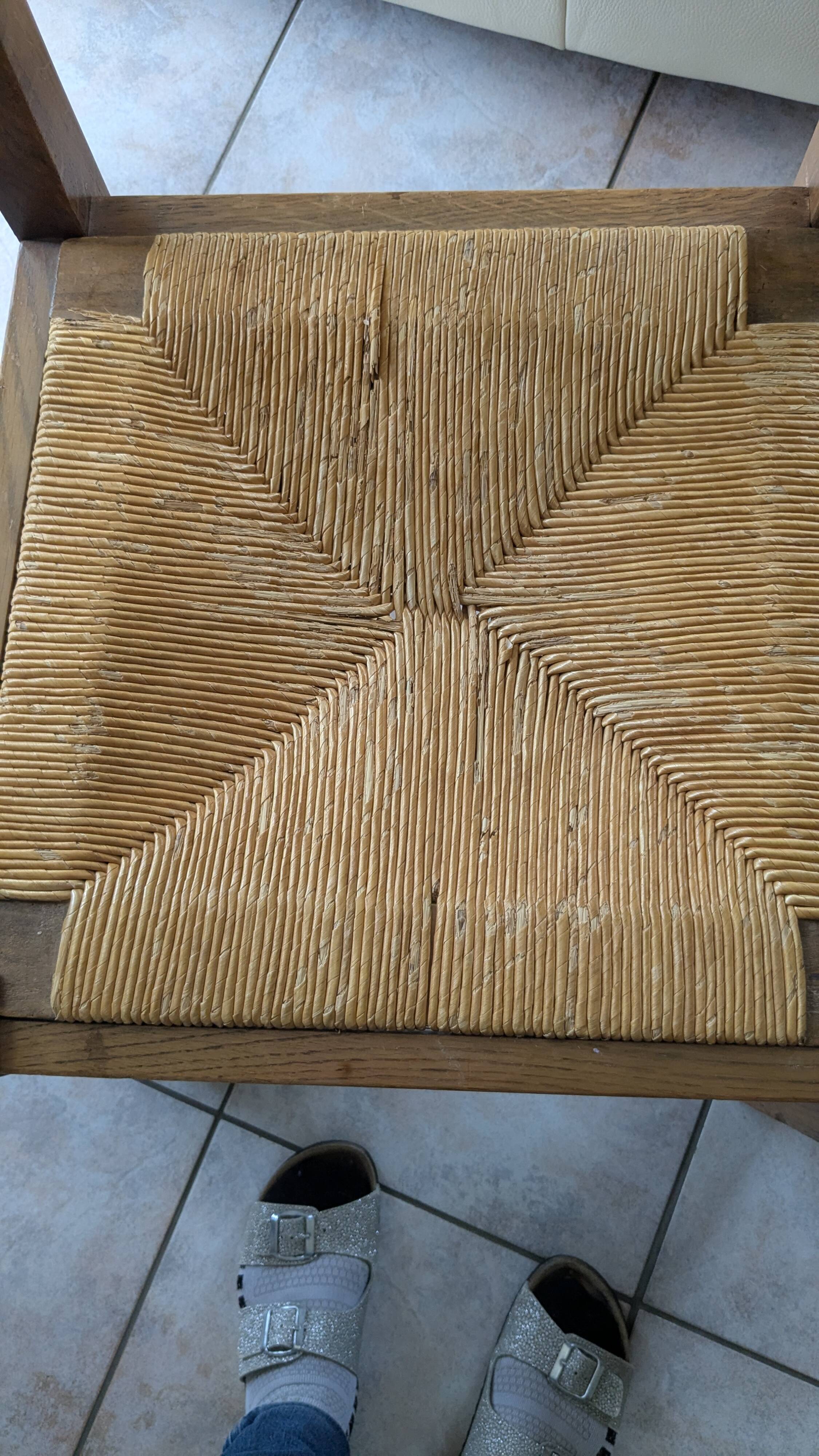 rustic solid oak chairs