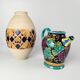 Lot of vases and carafes in earthenware and ceramic.