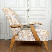 Paire d'Importants Fauteuils Réglables, Design Français, Circa 1950