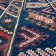 Ancien tapis turc oushac, 204x120cm