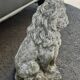 Vintage stone garden lions xxeme