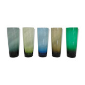 Cinq verres vintage années 50