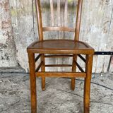 Vintage Luterma Bistro Chair Wood Thermoformed Seat #D801