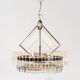 Chandelier 6 lights metal brass 70