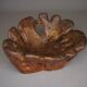 Sculptural Burl wood Low Lounge Chair. 1970s