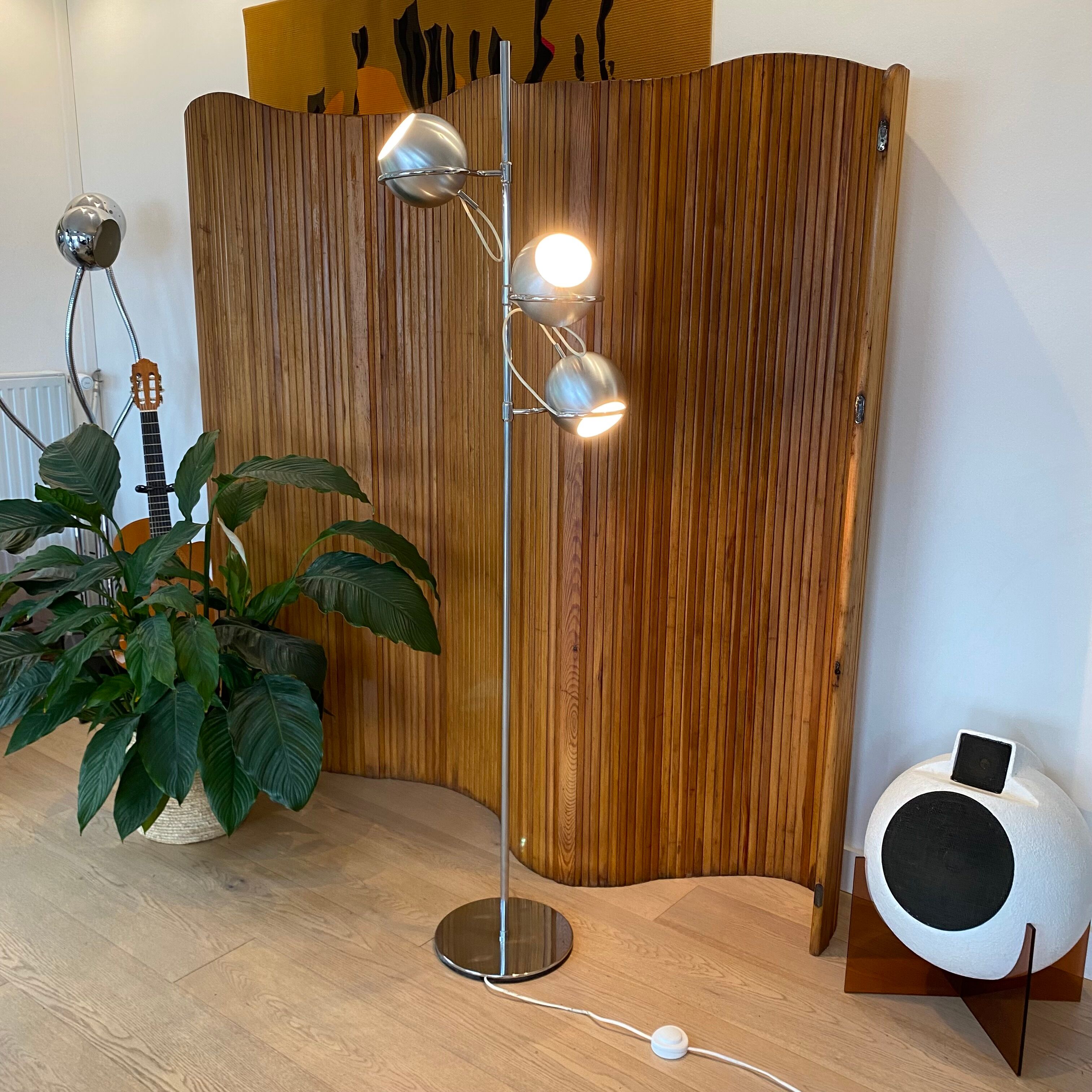 Eye-ball floor lamp for Monix Paris 1960