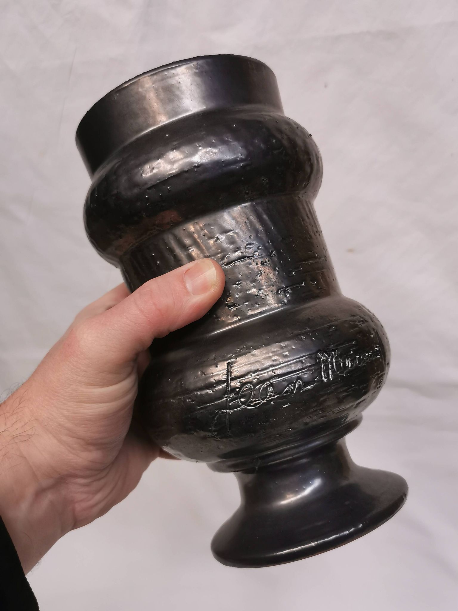 Pot, vase. ceramic signed jean marais.