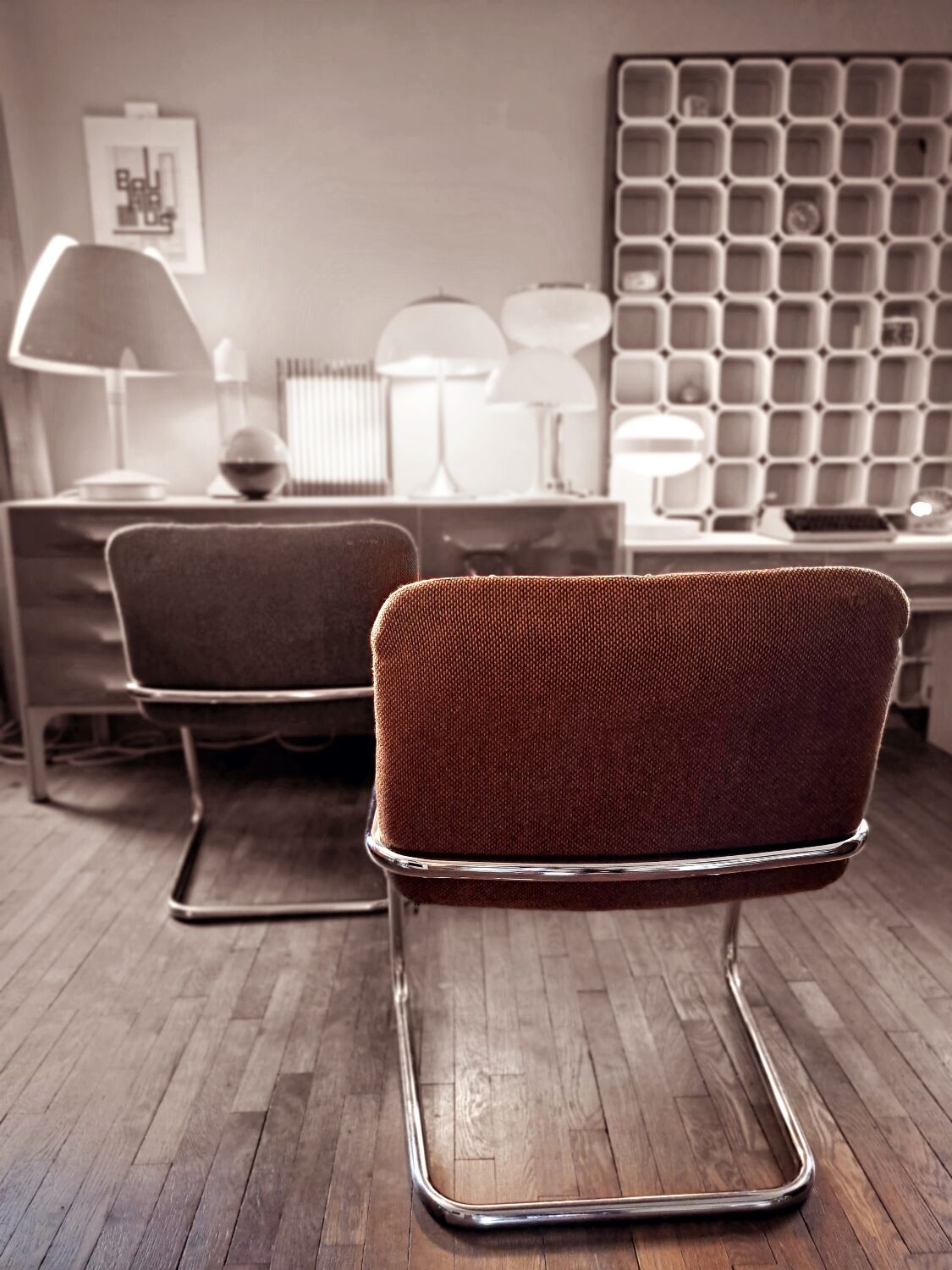 Suite of 6 armchairs airborne storm yves christin

1970's