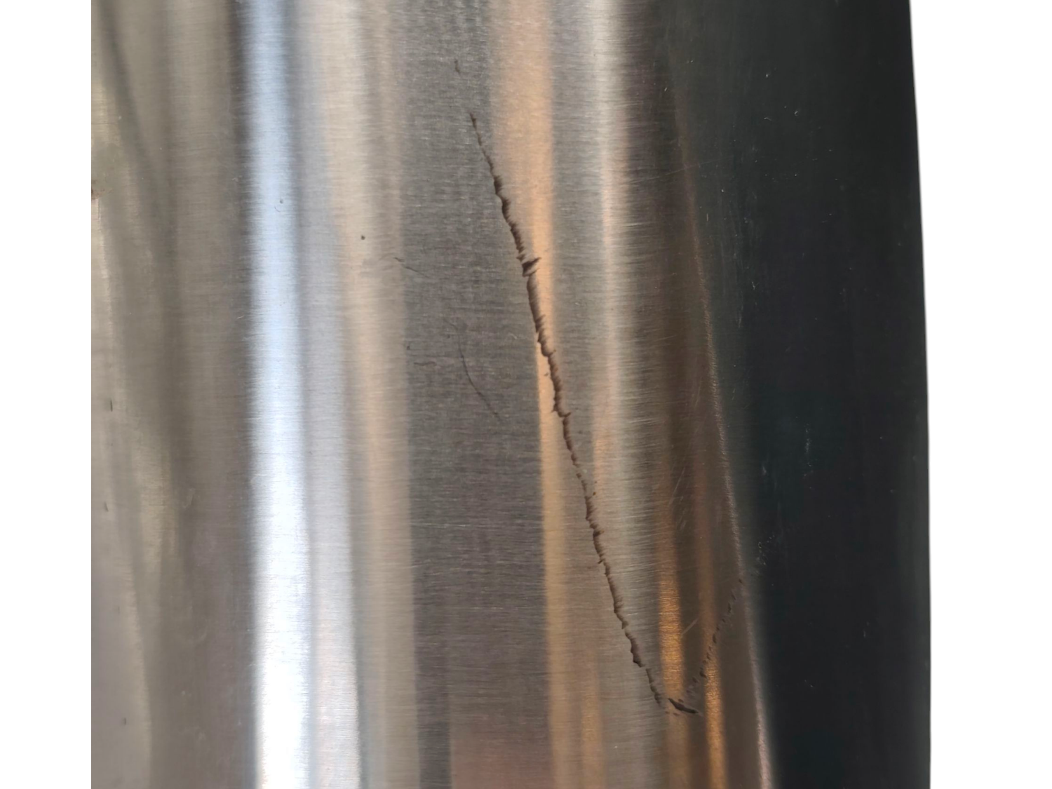 1970s simar stainless steel table lamp - industrial modernist design