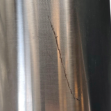 1970s simar stainless steel table lamp - industrial modernist design